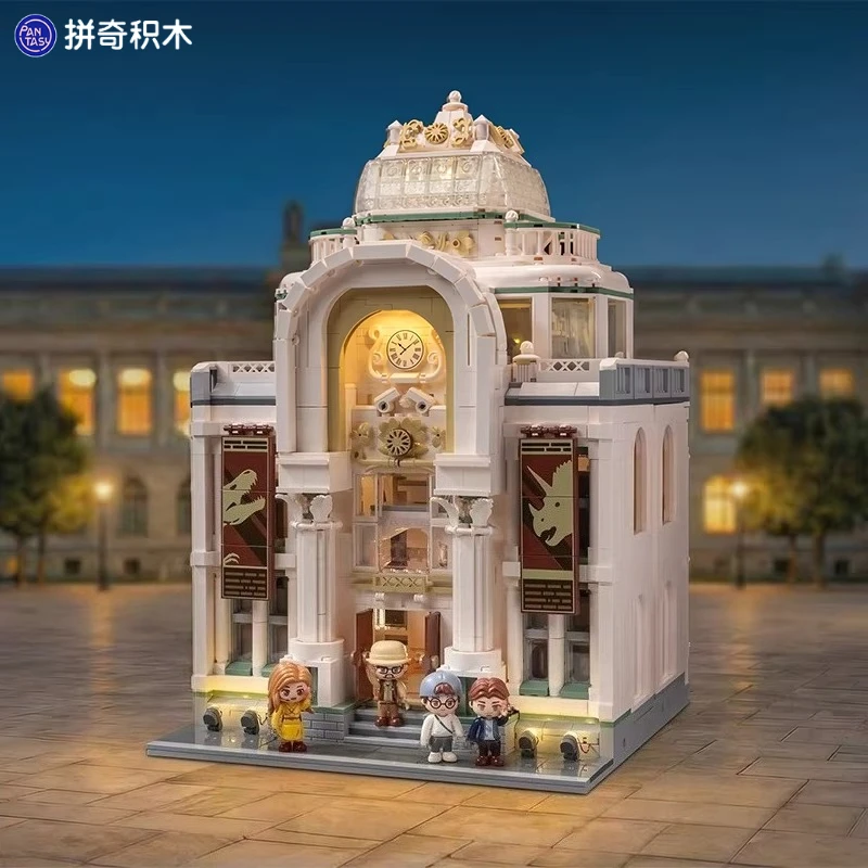 

Pantasy Dinosaur Building Blocks Museum Children's Building Toys Street Scene Architectural Models Ornaments Collectible Gifts