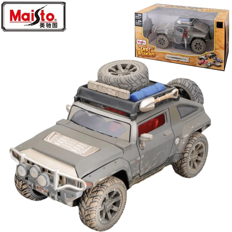 Maisto Original Genuine 1/24 Dirt Riders Hummer Hx Concept Concept Simulation Off-Road Vehicle Alloy Casting Model Toy Gifts Men