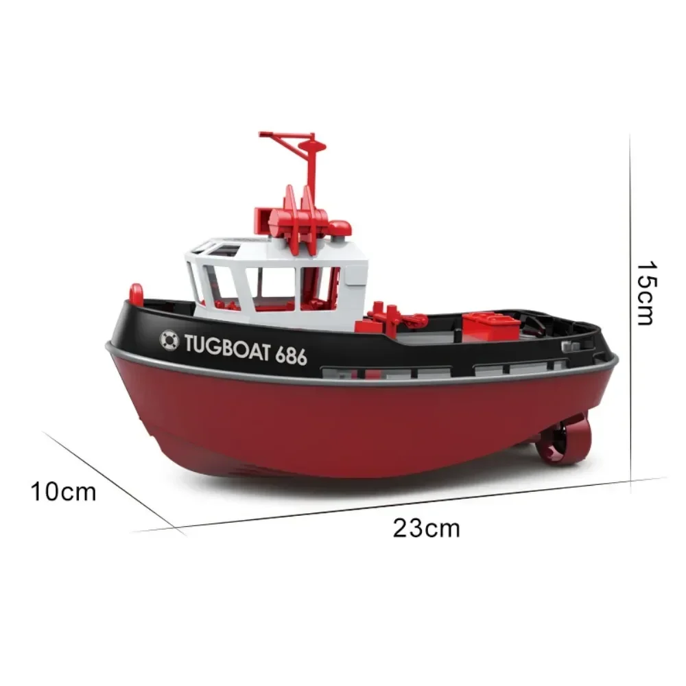 NEW Rc Boat 2.4G 1/72 Powerful Dual Motor Long Range Wireless Electric Remote Control Tugboat Model  Toys for Boys Jet Boat