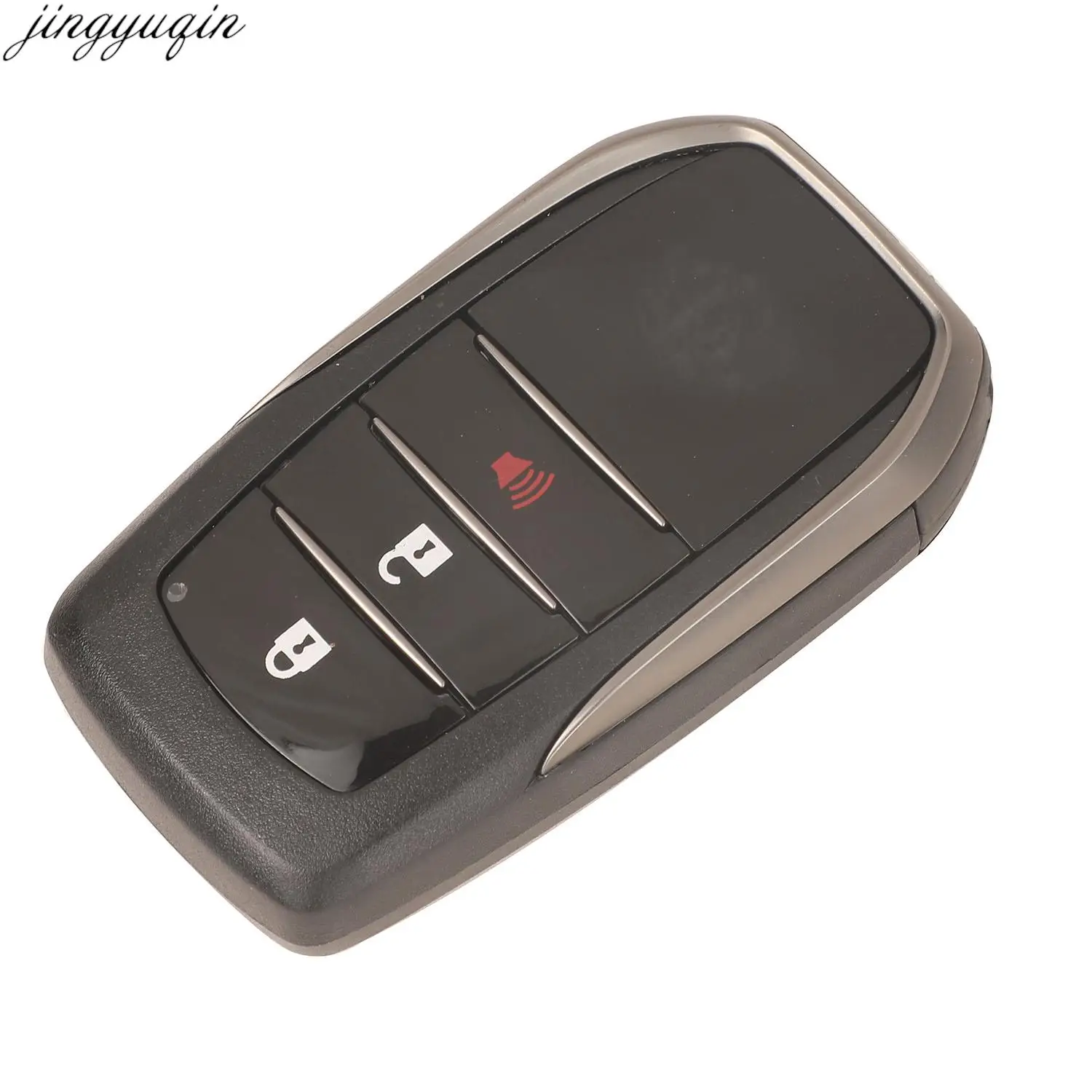 Jingyuqin 3-knops afstandsbediening autosleutelbehuizing voor Toyota Prado Rav4 Highlander LAND CRUISER Smart Keyless Entry