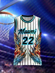 2024 New Arrivals Children's Basketball Jersey Miami Special Edition Basketball Vest Fans Kit Adult Kid Training Uniform Tee Top