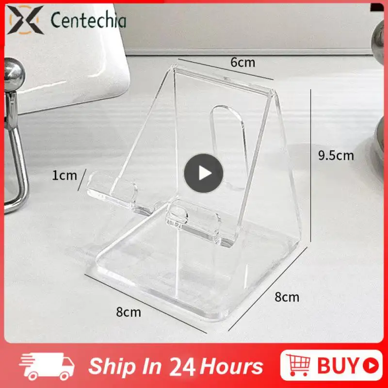 Soporte de acrílico para tableta y PC, accesorio de escritorio para iPad Air 4, 5, Mini, 6, 11, Mi Pad, soporte de cristal para teléfono