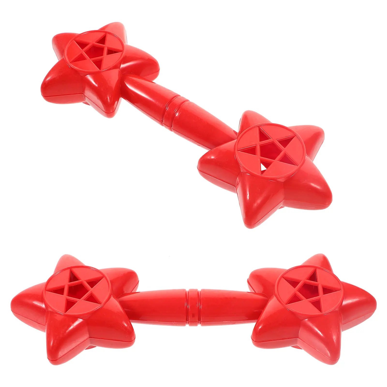 

2Pcs Plastic Dumbbells Kids Interactive Lightweight Exercising Weights Training Home School Kids Supply Dumbbell Weights