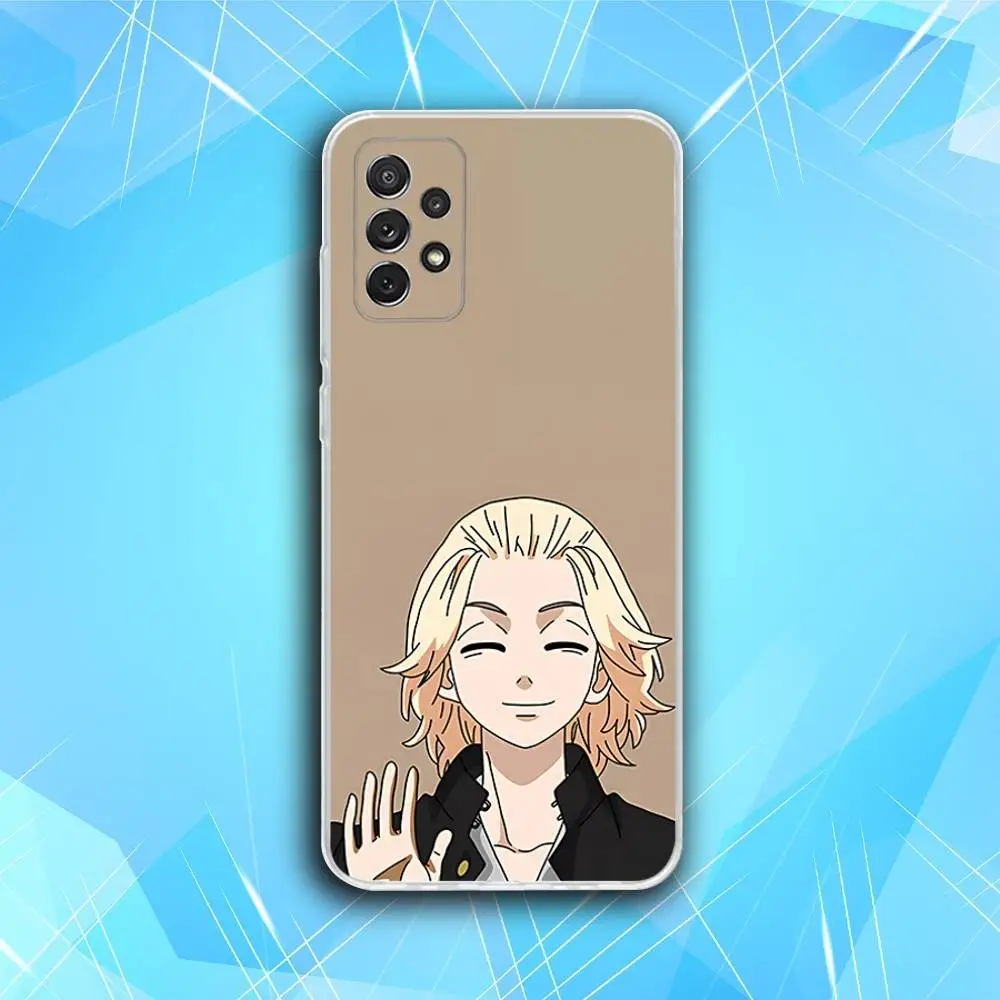 حافظة هاتف رائعة من T-Tokyo Revengers لهاتف سامسونج S30,23,21,22,20, FE lite,S10,9,8,7 PIus Note20ultra شفافة ناعمة