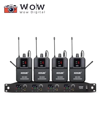 

ACEMIC EM-D04 Wireless In Ear Monitor System Professional IEM bodypack monitor ear monitoring for Stage Performance Return