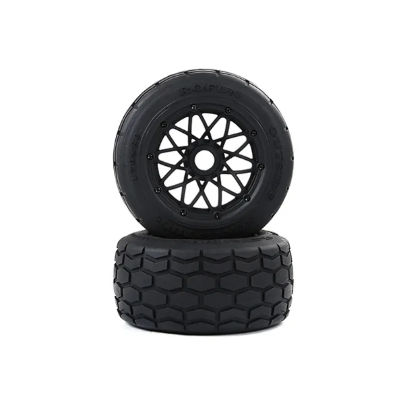 1/5 Scale Baja Rear Gravel All-Terrain Tires on 5 Spoke Wheels for HPI Baja 5B  LOSI 5IVE-T or Desert buggy XL