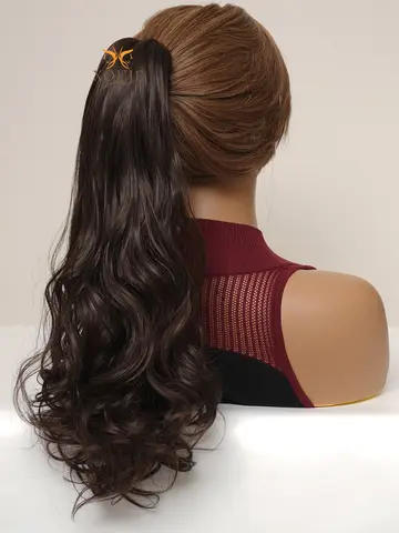 10 best sales भूरे रंग की पोनीटेल विग - №8
