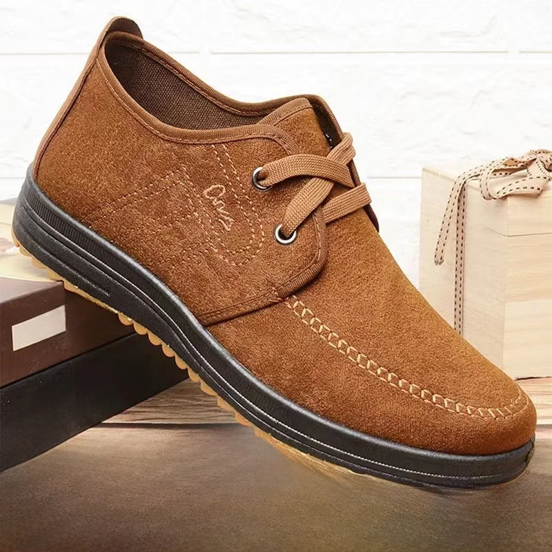 

2026 Lightweight breathable men's work shoes waterproof, anti-slip and wear-resistant beef tendon floor welding mesh shoes