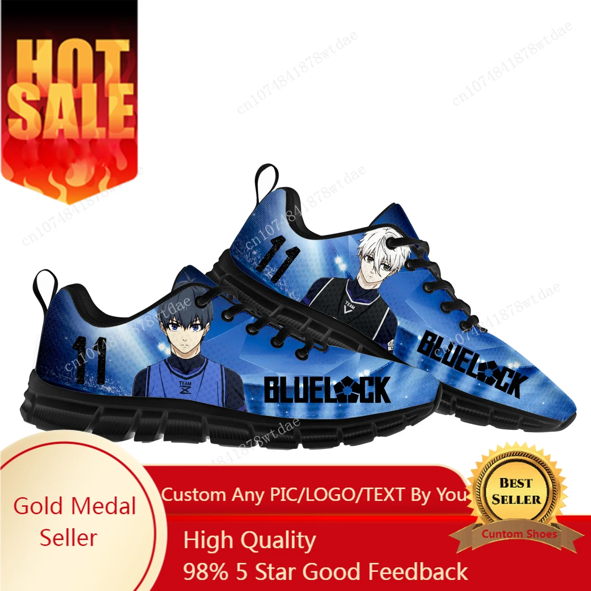 

Blue Lock Sports Shoes Mens Womens Teenager Kids Children Sneakers Yoichi Isagi High Quality Japanese Manga Sneaker Custom Shoe