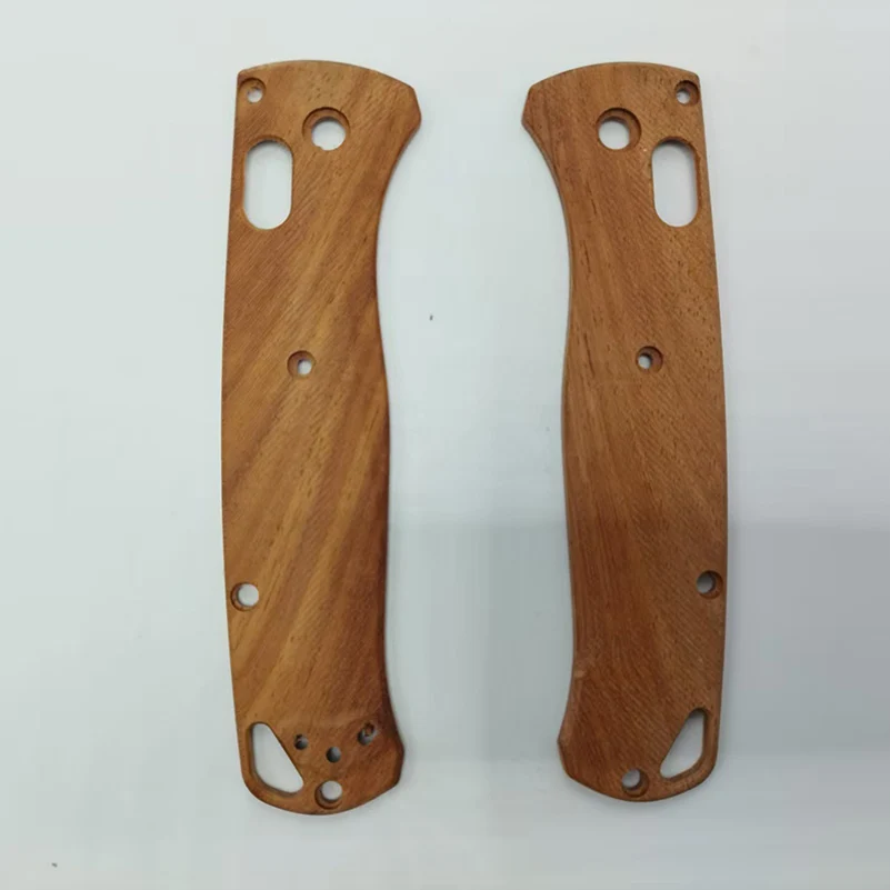 Natural Solid Wood Knife Handle Patches Scales for Benchmade Bugout 535 Knives Make Replace Accessories Parts