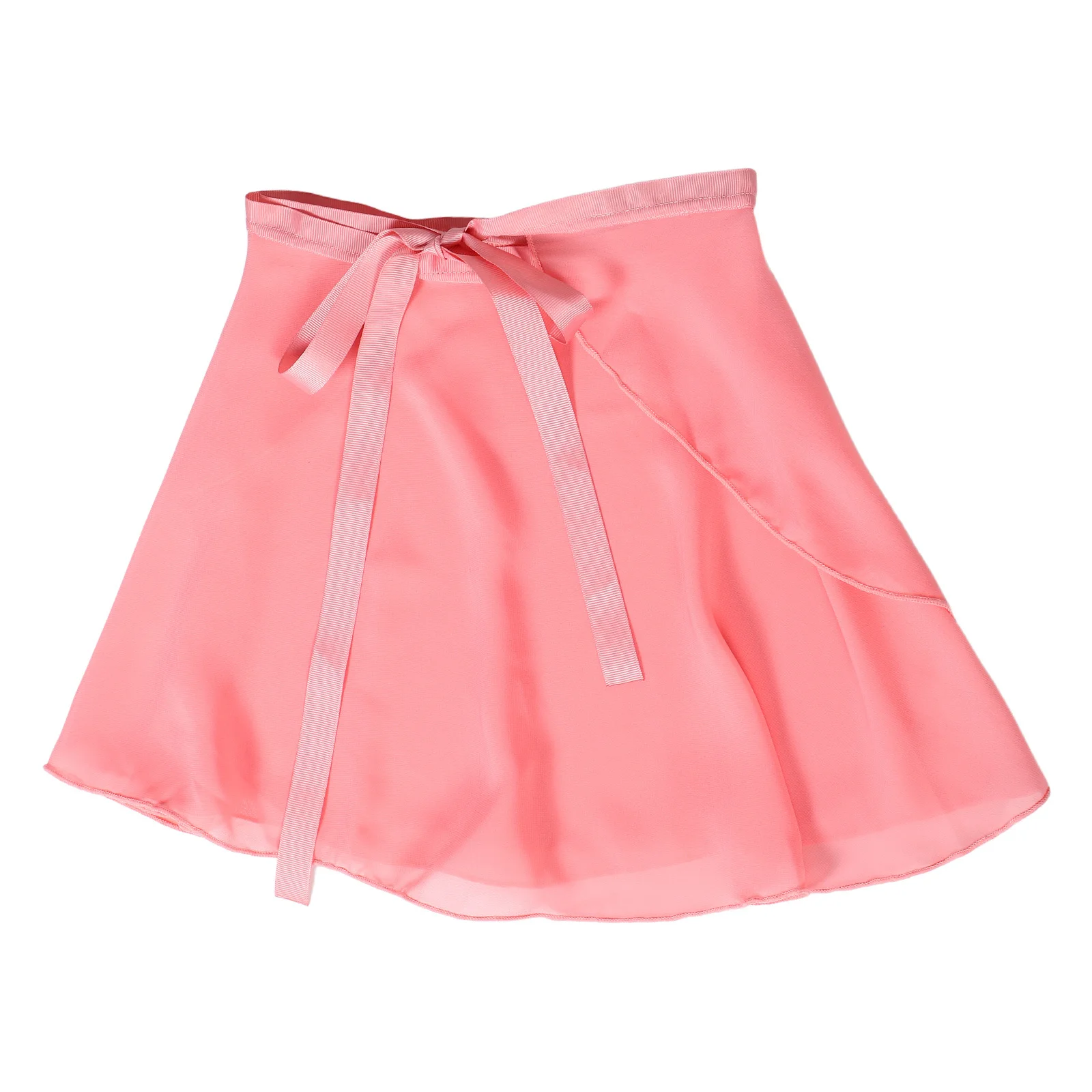 

Girls Ballet Wrap Skirt Soft Breathable Adjustable Tie Half Skirts Ballet Dress Kids Dance Performance