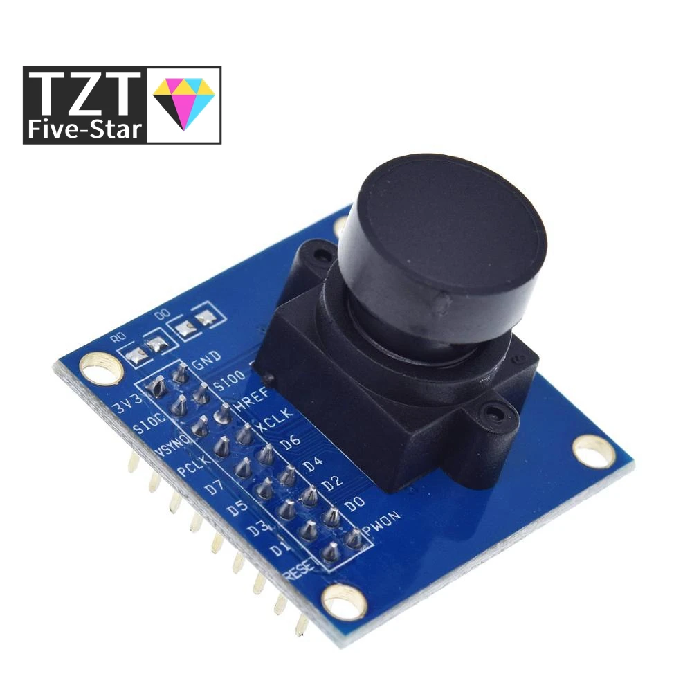 Модуль камеры TZT OV7670, модули OV7670, порты VGA CIF, автоматический дисплей контроля экспозиции, активный Размер 640X480 для Arduino