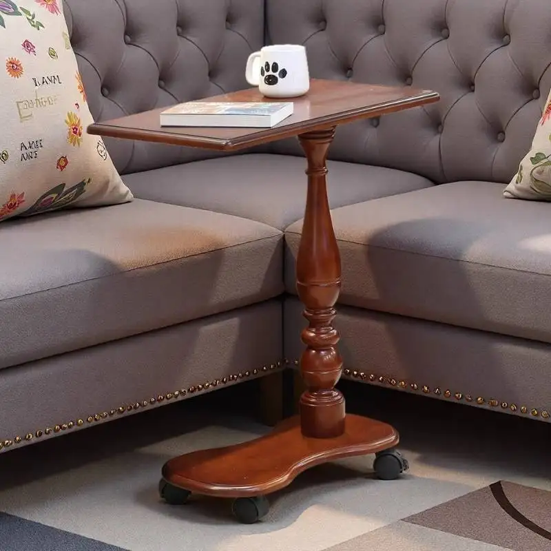 

European Living Room Coffee Tables Luxury Walnut Bedside Sofa Side Coffee Tables Small Vintage Stolik Kawowy Nordic Furniture