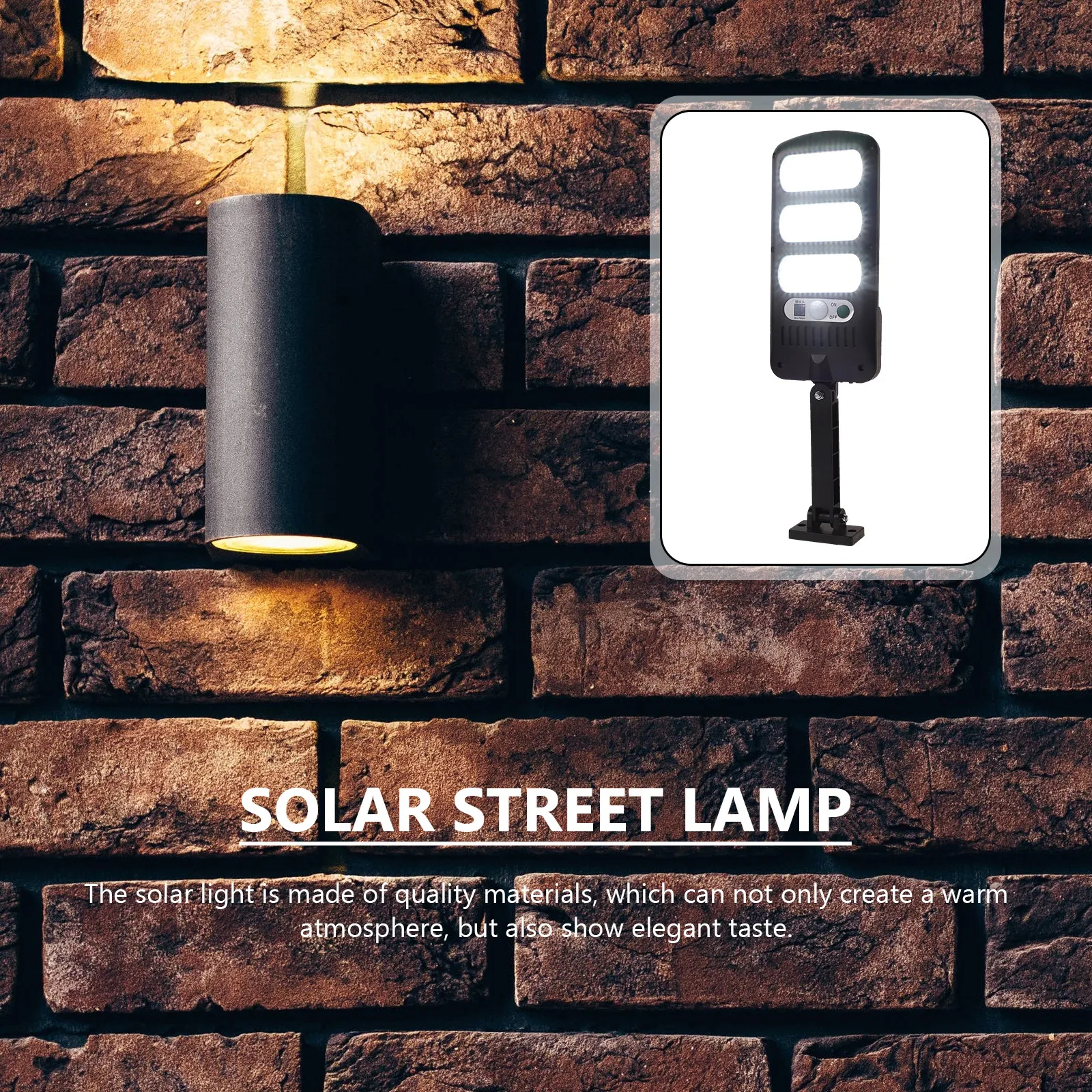 1Set Solar Wall Lamp Elegant Simple Style Garden Solar Light for Courtyard Patio Fence Decoration Warm Ambient Illumination