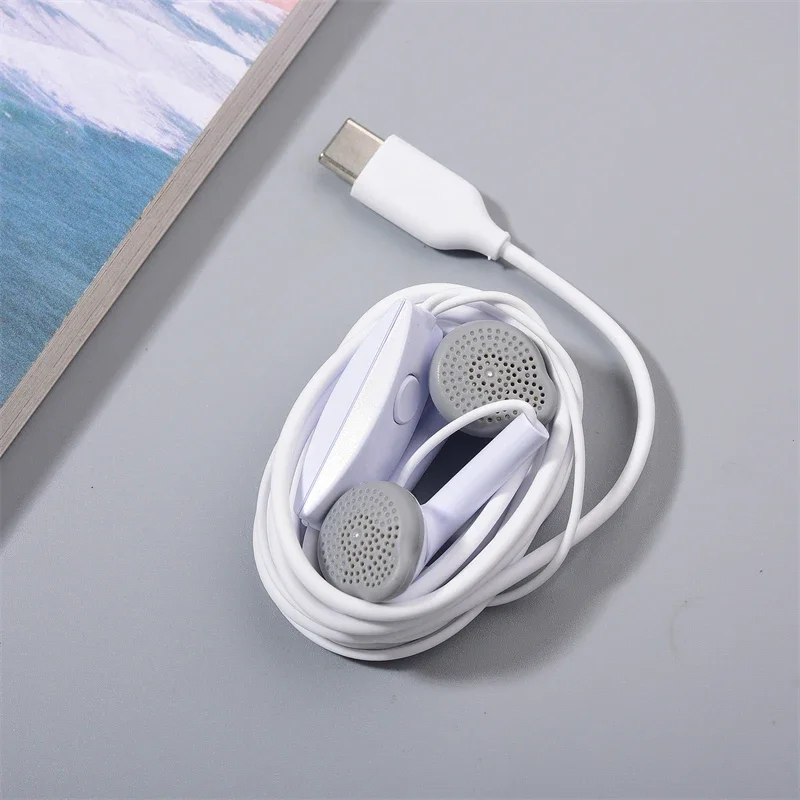 For Samsung Type C Earphone S5830 Wired With Microphone Headset For Samsung Galaxy A55 A56 A25 A26 A17 A54 A53 F55 Z Flip 7 6 5