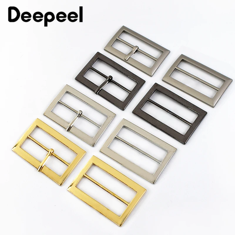 10Pcs Deepeel 20-50mm Metal Pin Buckles Belt Buckle Tri-Glide Adjustable Clasp Webbing Bag Strap Slider Clothes Sewing Accessory