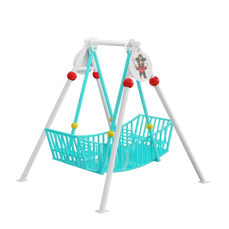 &Outdoor Carnival Amusement Theme Park Swing Ride Fairground Kids Mini Pirate Ship