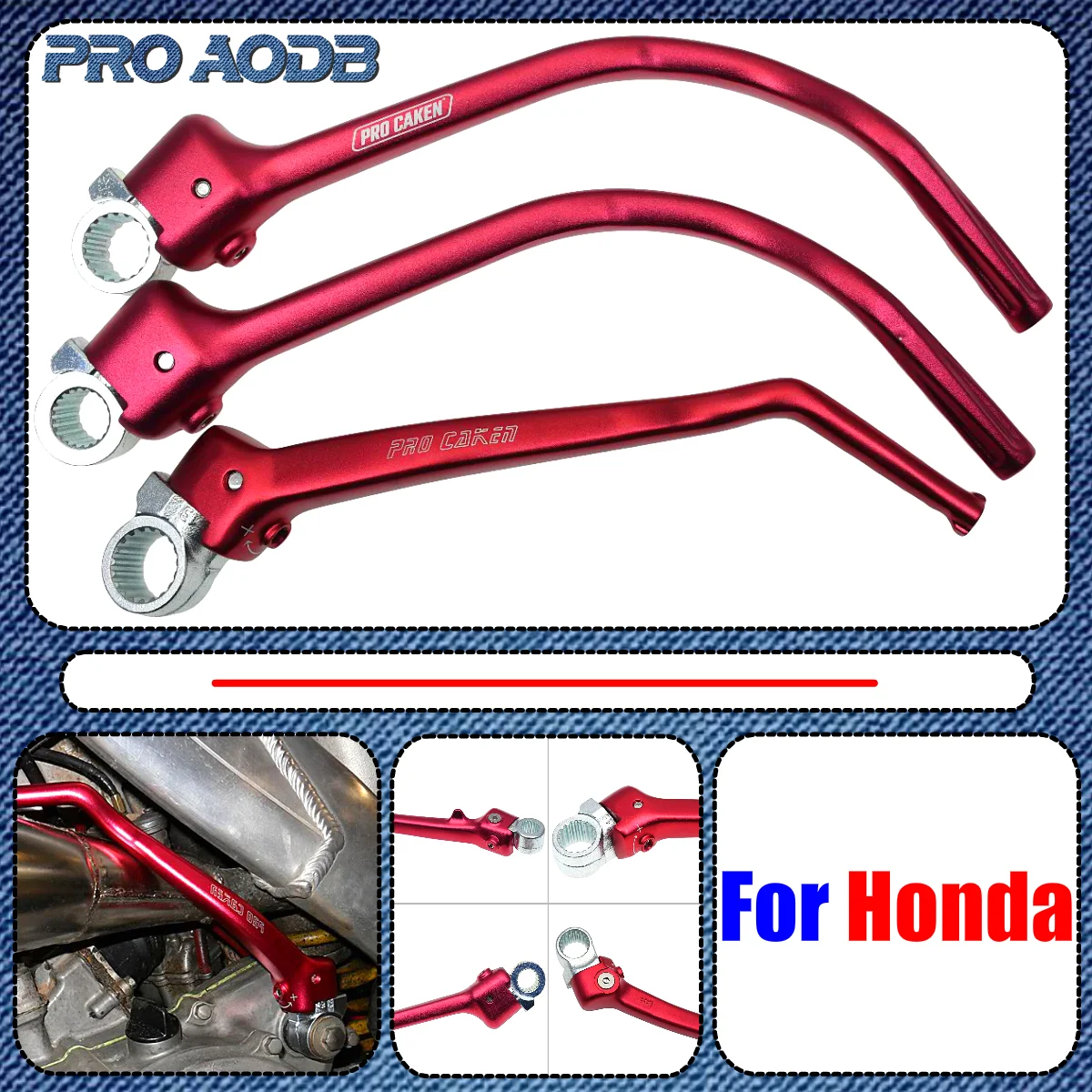 

Motorcycle CNC Aluminum Forged Kick Start Lever Pedal For HONDA CRF250R CRF 250R 250R CRF450R CRF150R 2007-2024 Dirt Bike