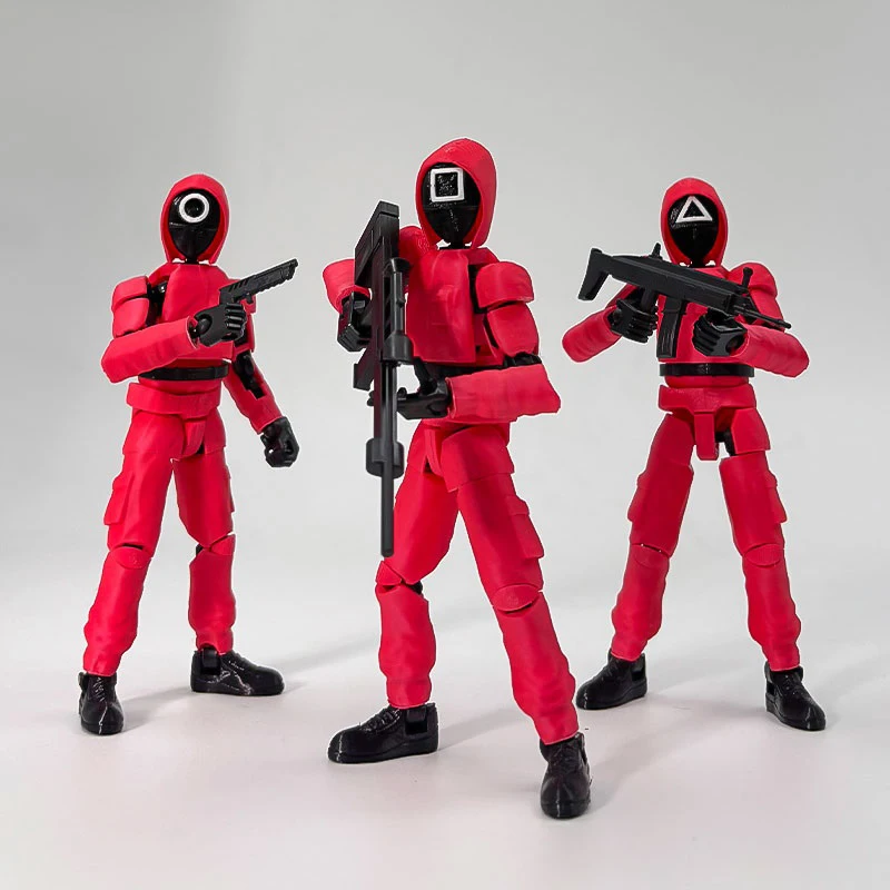 

3D Printing Lucky Dummy13 Multi Joint Mobile Assembly Machine Digital Machine Doll Model Ornament, Fun Squid Doll Handmade Toy