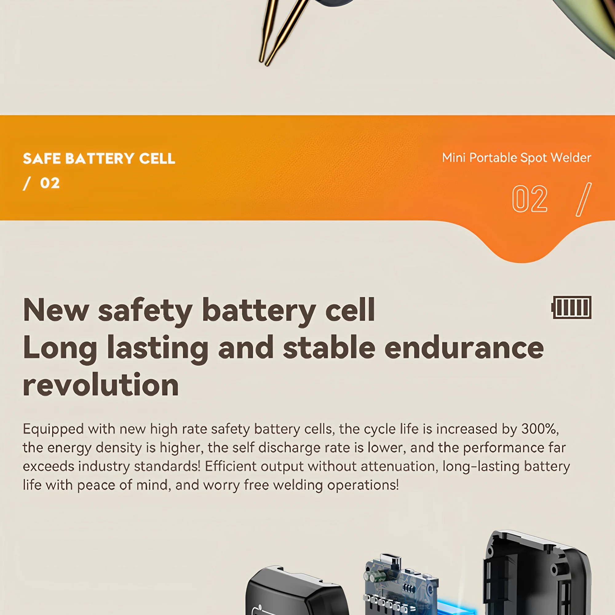 Awgem Portable Spot Welder DIY Handheld Spot Welding Machine 90 Gears Adjustable Spot Welding for 18650 Lithium Battery