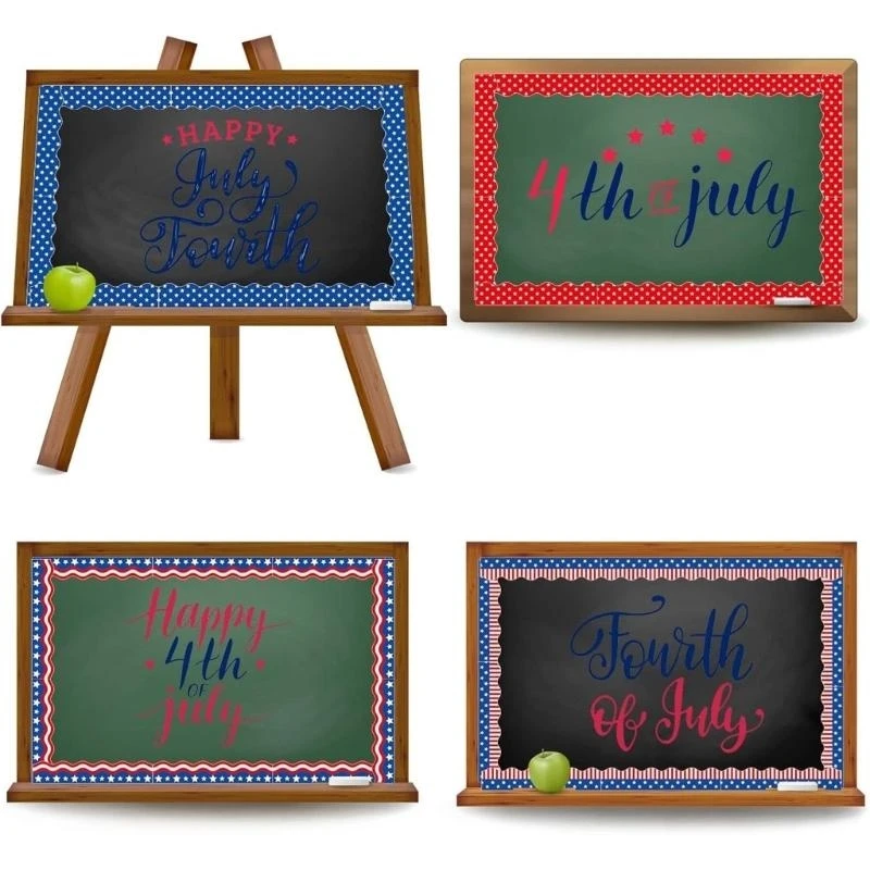 Onafhankelijkheidsdag Border Sticker 4.59ftx65mm Patriotisch thema Border Trim voor schoolfeestdecoratie