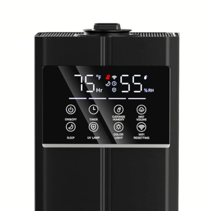

9L/2.4Gal Smart Cool Mist Humidifier Replacement Head, Quiet Ultrasonic Humidifier Accessory for Home, Office Black