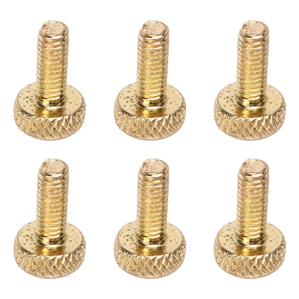 6pcs Metal ​Tremolo Bridge Fine Tuning Screw​​Tremolo Bridge String Locking Screw​ ​Electric Guitar Fine Tuning Screw​