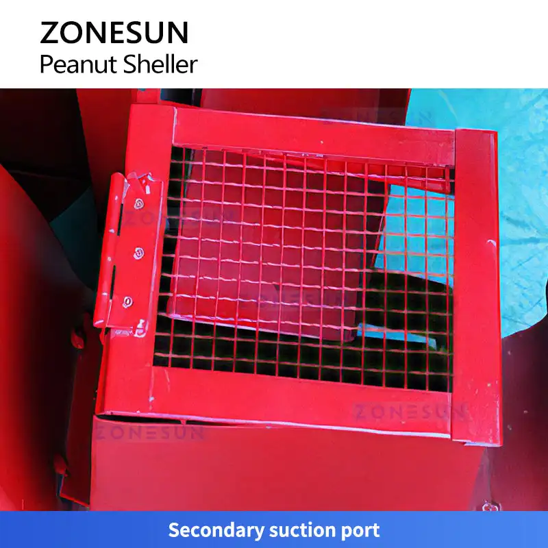 ZONESUN ZS-HTK2 Automatic Peanut Sheller Machine Electric Peanut Shelling Kernel Separator Heavy Duty Hulling Machine 800kg/h