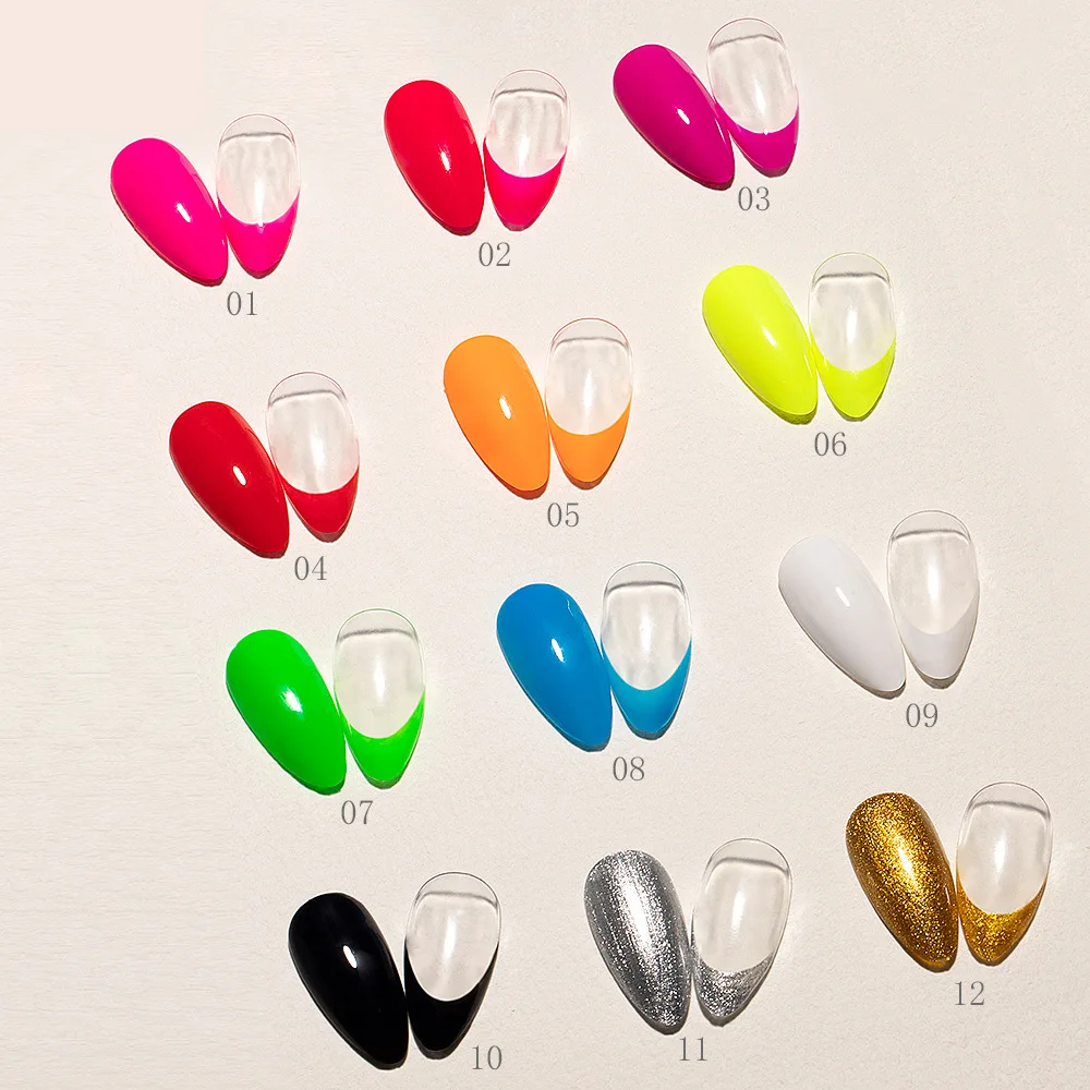 1box Nail UV Gel Polish Builder Set for Nail Art Tips Extension Manicure DIY Tool with Polish Glue Pull Glue Decorations