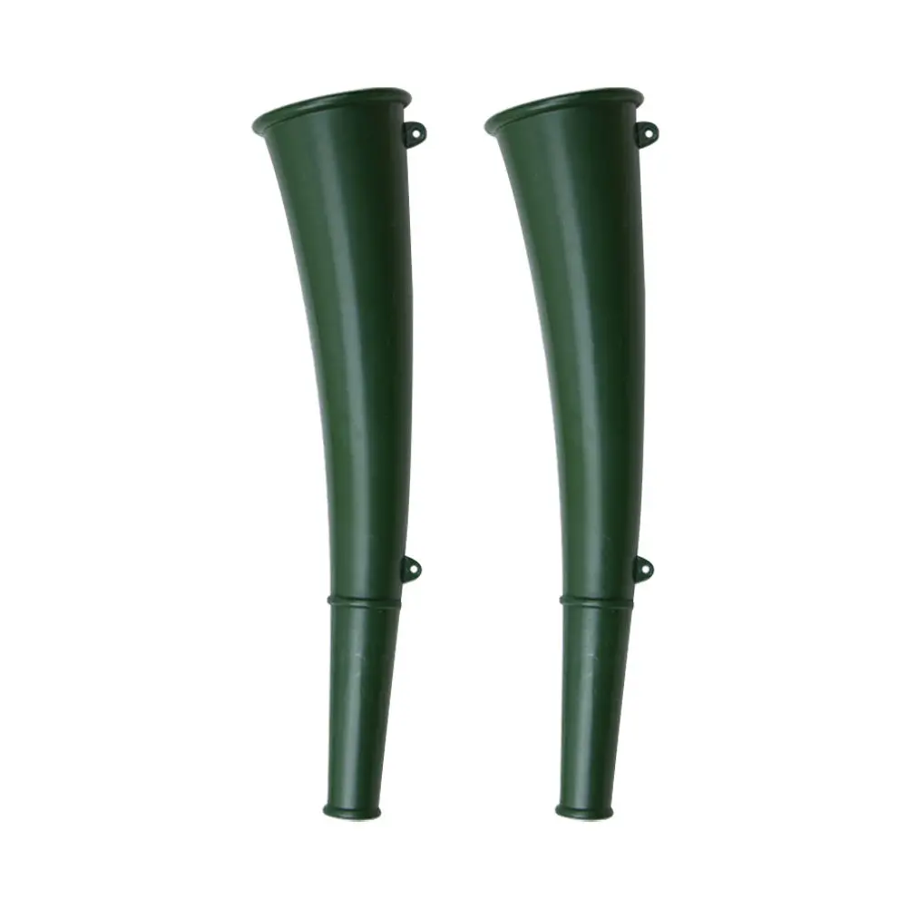 2Pcs Small Iron Signal Horn Military Green High Grade Material Reliable Safe for Kids Outdoor Use Training Horn for Parties