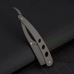 Barbershop All-Steel Razor Stainless Steel Trimmer Manual Knife Holder Razors Hairdressing Shaving Face Trimming Knife Holder