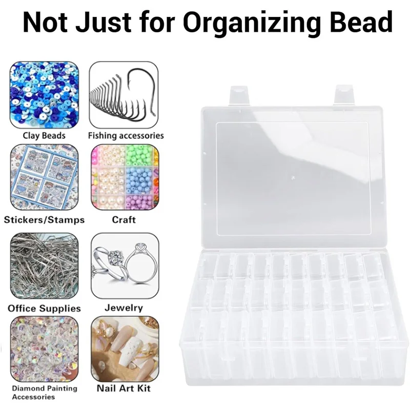 

DIY Painting Embroidery Storage Box, Nail Art Jewelry Rhinestone Mosaic Storage Container, Multifunctional Storage Box