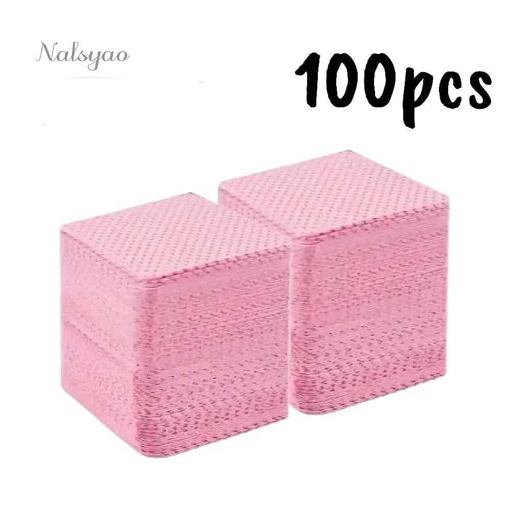 200/400pcs Lint Free Nail Wipes Gel Cleansing Tissues Aluminum-Free Nail Polish Remover Pads for Beauty Cleaning Care view 3