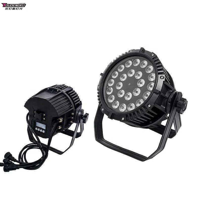 6 pieces IP65 Outdoor Led Par 64 RGBWAP 6IN1 24*18W waterproof Led Par Light