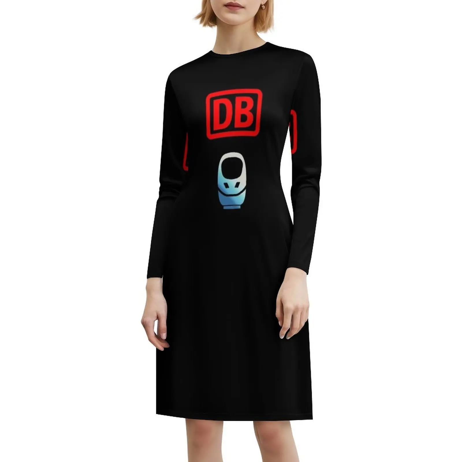 فستان كريمي أزرق للركاب من Bahn على الطراز الكوري للنساء فستان كاجوال أنيق للحفلات أو الارتداء اليومي وقطار القطار #6