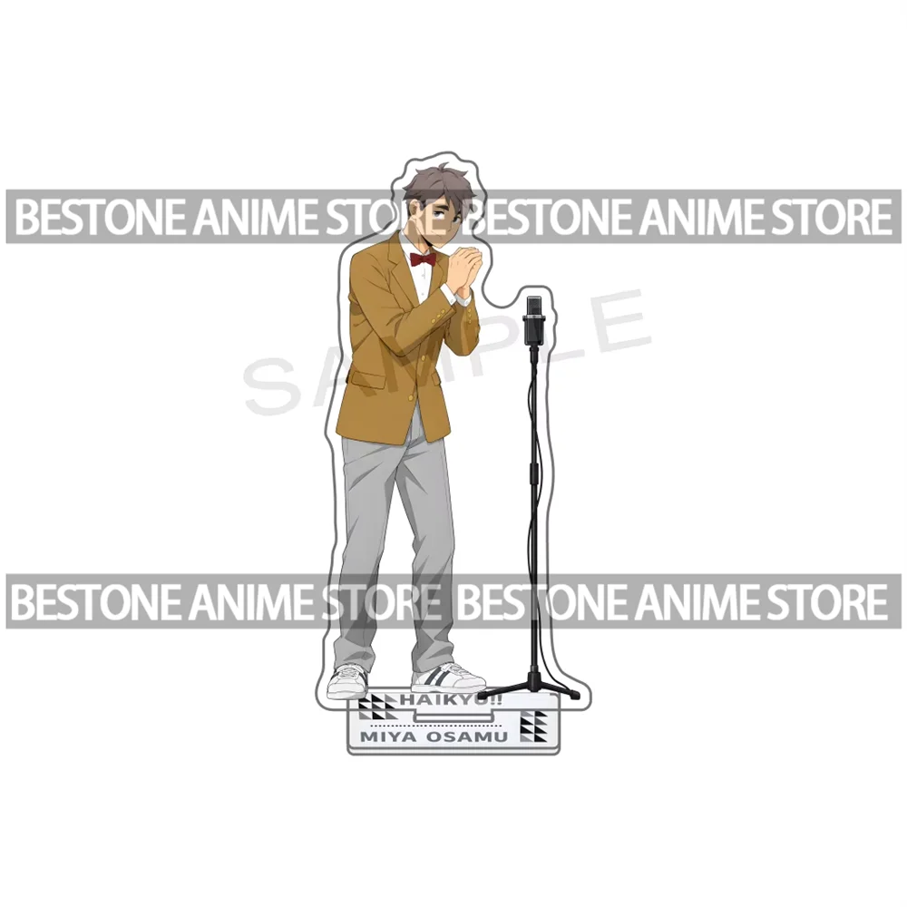 Haikyuu 15cm Acrylic Stand Figures Cafe Restaurant Waiter Chef Theme Keychain Anime Desktop Tabletop Ornament Fans Gift
