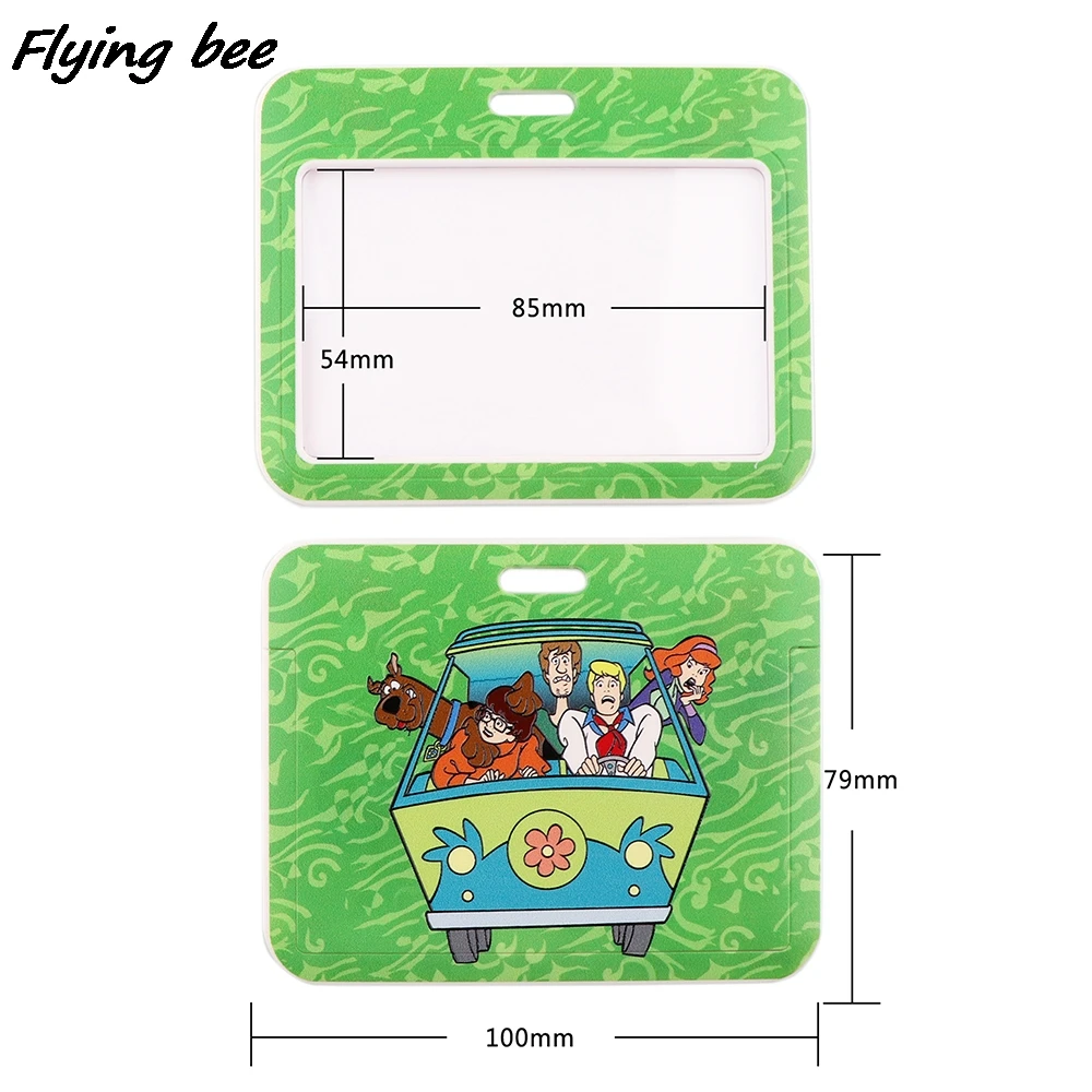 Шнурок для бейджа Flyingbee xвстреч в стиле аниме, с горизонтальным направлением, держатель для бейджа с героями мультфильмов, тренажерный зал, ремешок Мобильный телефон, держатель для бейджа, сделай сам, веревка для подвешивания