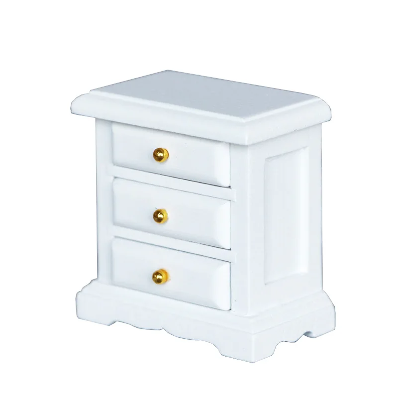 1:12 miniatuur meubelmodel scène poppenhuis speelgoed houten nachtkastje poppenhuisaccessoires creatieve prachtige decoratie