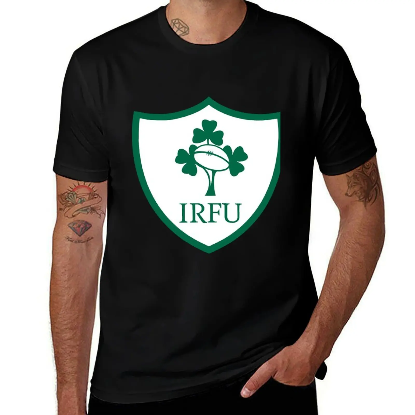 

IRELAND IRFU-RUGBY -BADGES T-Shirt t shirt man designer T-Shirt
