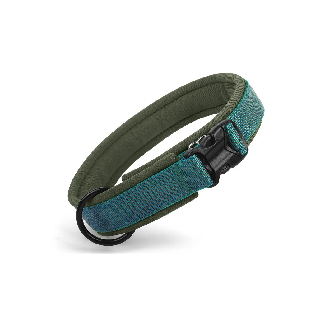 

Elastic Webbing Reflective Dog Collar No Pull Adjustable Pets Collar for Medium Large Dogs Wear-resistant Quick Release Buckle