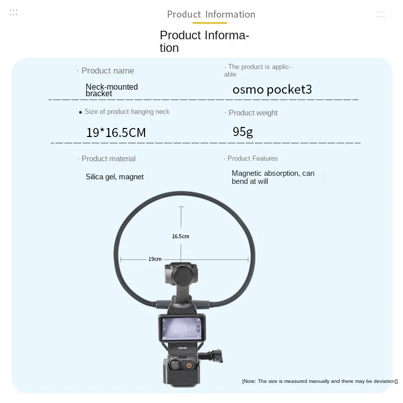 KIPYE Chest Strap Mount Belt for DJI osmo Pocket3 Camera Accessories Chest Harness Pocket 3 Silicone Neck Hold Mount