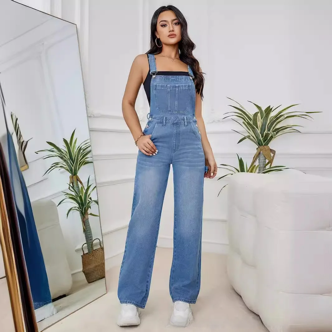 Women's Denim Overa… - image