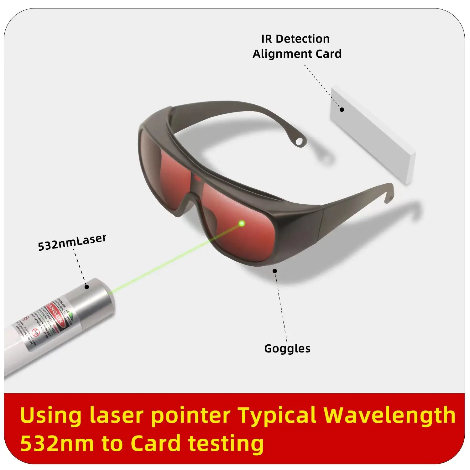 Eye Goggle IPL Depilação Depiladora, Lentes Ópticas de Segurança Laser, Luz Azul Verde, Lazer Dental Industrial Goggles, IR UV, FPV