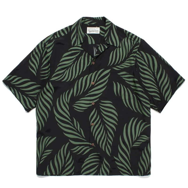 Multicolour WACKO MARIA Short Sleeve Shirt High Quality Brand Cuban Neck Mens Womens Hawaii Shirts