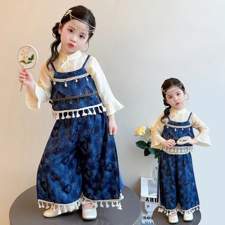 2026 Childrens Clothing New Fashion Design Spring and Autumn Style Girl Tie Dyeing Three Piece Set
