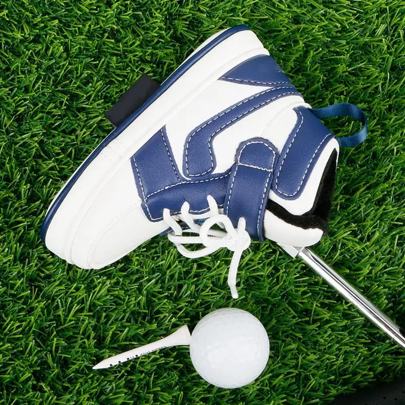 Couverture de tête de putter de lame de golf de style chaussure, couverture de tête de club de golf en PU, forme de rencontre créative, accessoires