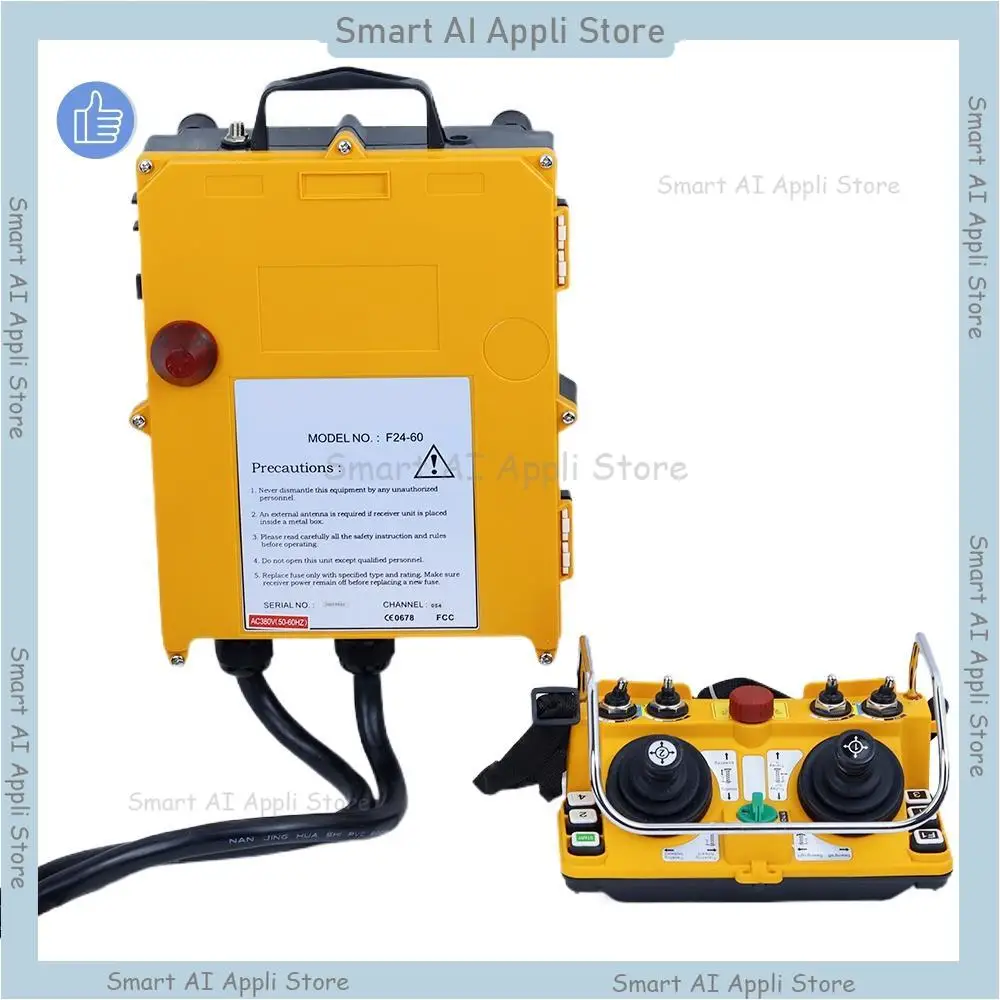 

New F24-60 Tower Crane Wireless Remote Control 6 Buttons Dual Rocker Arm Waterproof Dustproof Industrial Wireless Remote Control