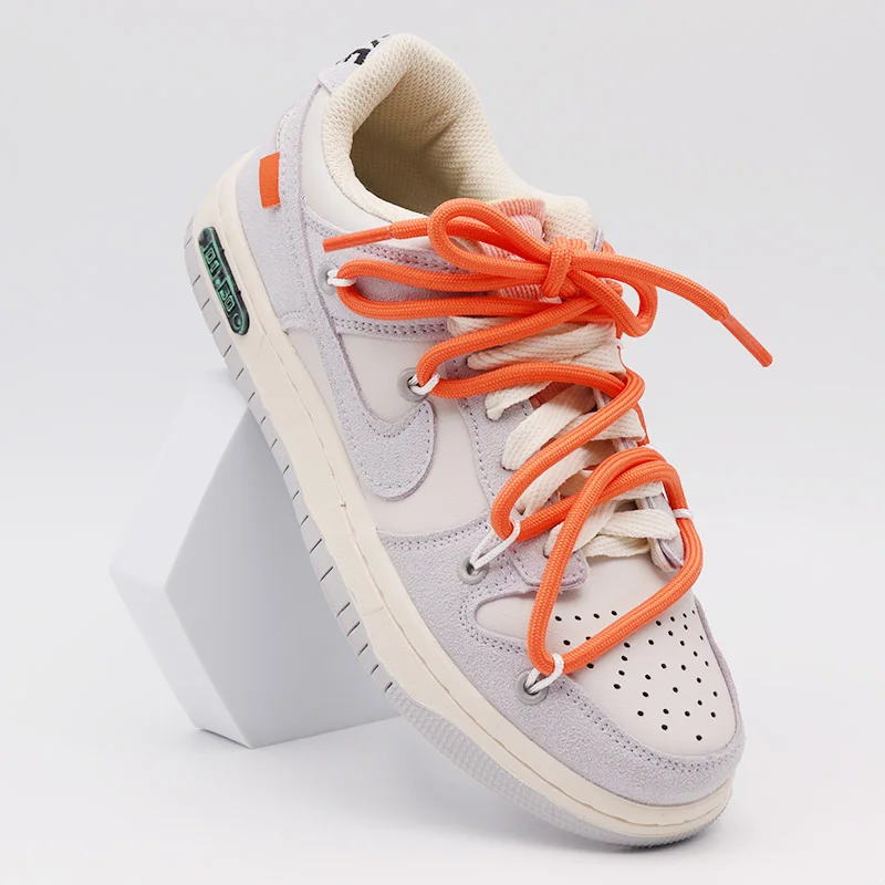 AF1-Lacets Ronds Solides pour Chaussures en Toile, Baskets Unisexes, Décontractées, 29 Couleurs