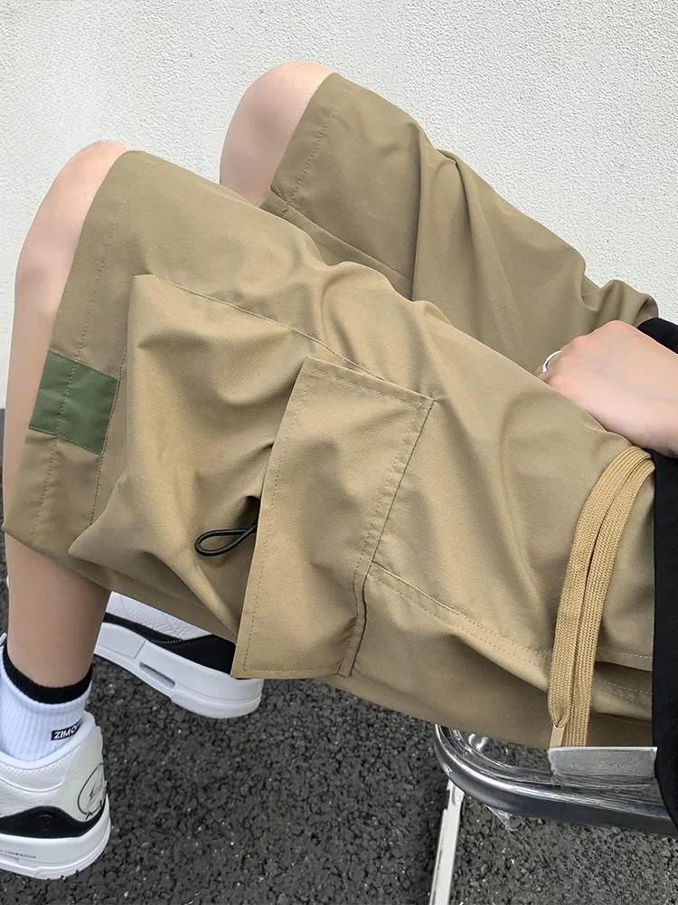 

PaulFrank Khaki Workwear ort Pants Loose Casual Lightweight Summer Breathable Men's orts Youth Active Sle Straight Leg