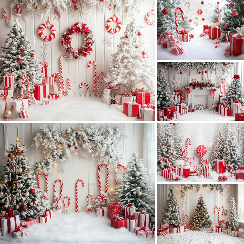 

Christmas Photography Background Candy Gifts Interior Baby Kids Portrait Birthday Party Xmas Photo Backdrop Photostudio Props